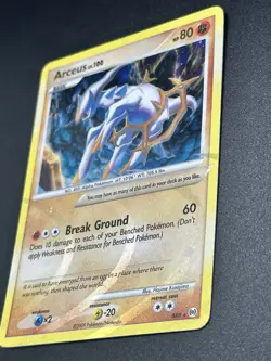 Pokemon TCG Arceus Holo Rare Card AR8/9 NM - Image 3