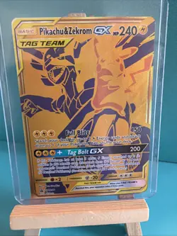 Pokemon Celebrations Pikachu & Zekrom GX Foil Tag Team SM143 Card - Image 1