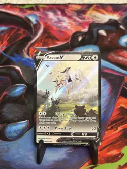 Pokemon Card TCG - Arceus V SWSH204 Sword & Shield Black Star Promo Near Mint - Image 1