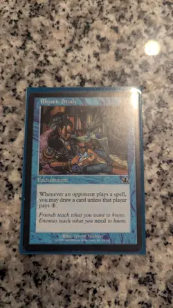 Magic: The Gathering Rhystic Study Prophecy Common Enchantment Blue Regular Card - Image 1
