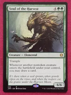 Magic The Gathering JUMPSTART SOUL OF THE HARVEST green card MTG - Image 1