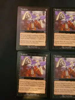 4x Vendetta Mercadian Masques NM Playset Magic The Gathering MTG Tcg X4 4 - Image 2