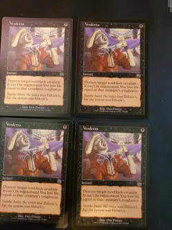4x Vendetta Mercadian Masques NM Playset Magic The Gathering MTG Tcg X4 4 - Image 3