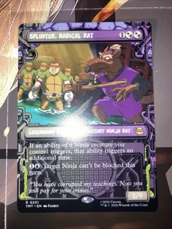 Magic The Gathering TMNT Splinter, Radical Rat Showcase - Image 1
