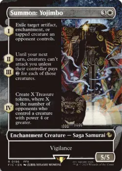 MTG Summon: Yojimbo (Borderless) Normal NM Commander: FINAL FANTASY Magic 196 - Image 1