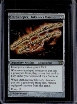 2004 Magic MTG Champions of Kamigawa Oathkeeper Takeno's Daisho #265 - Image 1