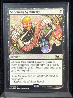 SCHEMING SYMMETRY #113 - MTG - MAGIC THE GATHERING - CORE SET 2020 - RARE - Image 1