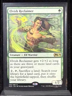 ELVISH RECLAIMER #169 - MTG - MAGIC THE GATHERING - CORE SET 2020 - RARE - Image 1
