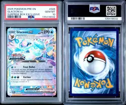 2025 POKEMON PRE EN-PRISMATIC EVOLUTIONS #026 GLACEON EX PSA 10 - Image 3