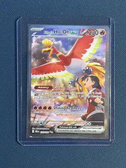 Pokemon Ethan's Ho-Oh EX 230/182 Destined Rivals Holo Illustration Rare READ - Image 2