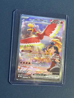 Pokemon Ethan's Ho-Oh EX 230/182 Destined Rivals Holo Illustration Rare READ - Image 3