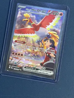 Pokemon Ethan's Ho-Oh EX 230/182 Destined Rivals Holo Illustration Rare READ - Image 5