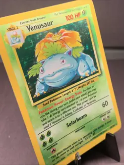 Pokemon TCG Venusaur Base Set Holo Unlimited Holo Rare 15/102 WOTC VTG 1999 - Image 3