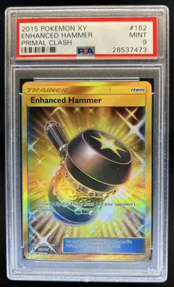 2017 Pokemon SM Guardians Rising Enhanced Hammer #162/145 PSA 9 - Image 1