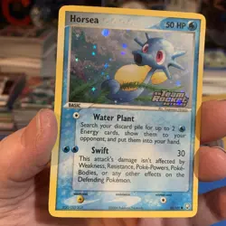2004 Pokemon Horsea 58/109 Team Rocket Returns Reverse Holo 🔥 Stamped - Clean - Image 1