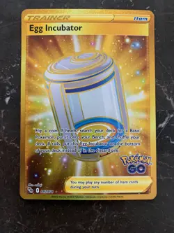 Pokemon GO - EGG INCUBATOR GOLDEN SECRET RARE TRAINER - 087/078 - NM/M! - Image 1
