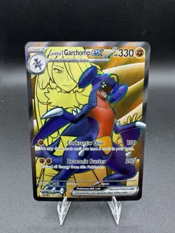 Pokemon TCG Cynthia's Garchomp EX 204 SVP Scarlet & Violet Promo Near Mint - Image 1