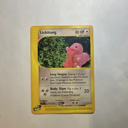 Pokemon Lickitung Aquapolis 90/147 Common Regular 80 HP English 2002 Card MP+ - Image 1