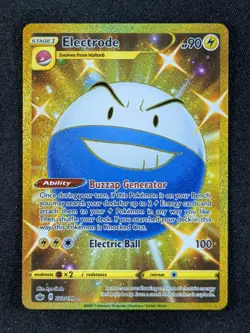 2021 Pokemon ELECTRODE #222/198 Chilling Reign Full Art Secret Rare English - Image 1