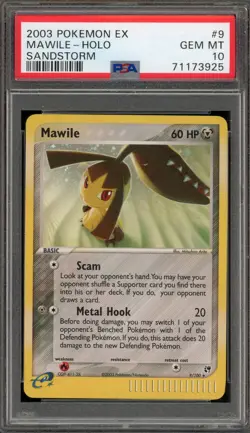 Pokemon Mawile EX Sandstorm Holo Rare #9 PSA 10 Gem Mint - Image 1