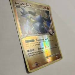 Pokemon Lucario GL 8/111 Rising Rivals Holo Rare Reverse Holo Basic 80 HP 2009 - Image 3