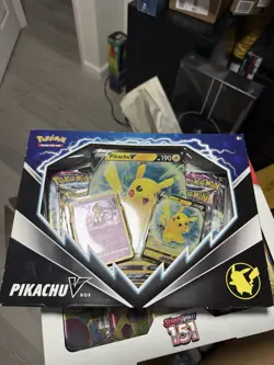 Pokemon TCG Pikachu Promo V Box FACTORY SEALED 2xBrilliant Stars 2xFusion Strike 820650851179 - Image 1