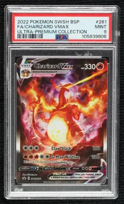 FA - Charizard VMAX (SWSH Ultra Premium Collection) Pokemon Sword Shield PSA 9 - Image 1