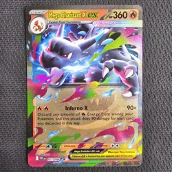 Mega Charizard X ex - 013/094 - Phantasmal Flames - Pokemon TCG - NM - Image 1