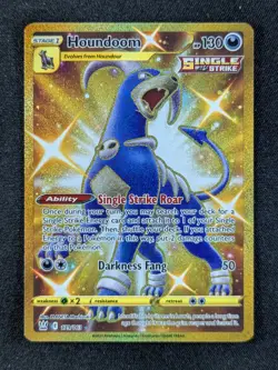 2021 Pokemon HOUNDOOM #179/163 Battle Styles Full Art Secret Rare English - Image 1