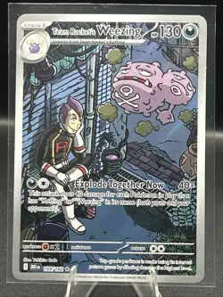 Team Rocket's Weezing 199/182 Sv10: Destined Rivals Illustration Rare - Pokemon - Image 1