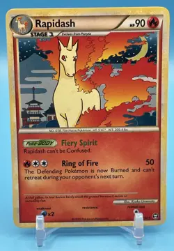 Pokemon TCG Rapidash 8/102 Triumphant Holo Rare - Image 1
