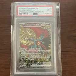 2025 Pokemon Roaring Moon ex 162/131 Prismatic Evolutions SIR Holo PSA 9 - Image 1
