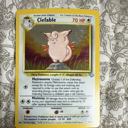 Pokemon TCG Clefable Jungle 01/64 Holo Rare Unlimited 1999 English - Image 1