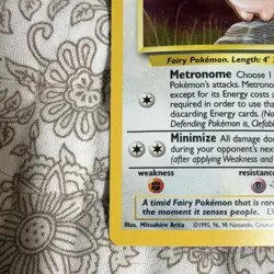 Pokemon TCG Clefable Jungle 01/64 Holo Rare Unlimited 1999 English - Image 5