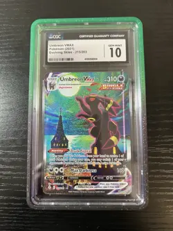 Pokemon Umbreon VMAX Evolving Skies Secret Rare Full Alt Art #215 CGC 10 - Image 1