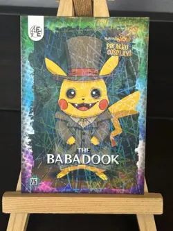 The Babadook Pikachu #75 - Laser Holo - Electric Pikachu Cosplay - Pokemon ZL13 - Image 1