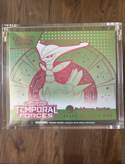 Pokemon Center Iron Leaves Temporal Forces Elite Trainer Box Exclusive w/case - Image 1