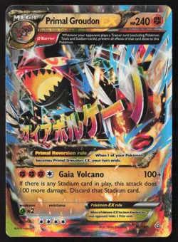 2014 Pokemon Primal Clash Primal Groudon EX #86 ES6 - Image 1