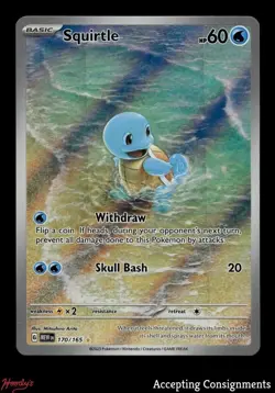 2023 Pokemon TCG Scarlet & Violet 151 #170 Squirtle IR - Image 1