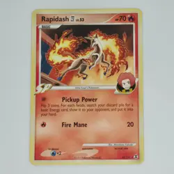 RAPIDASH E4 47/111 UNCOMMON RISING RIVALS POKEMON LP - Image 1
