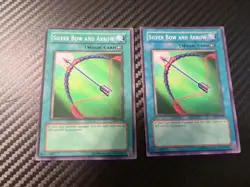 2x Silver Bow and Arrow LOB-091 The Legend of Blue Eyes White Dragon... - Image 1
