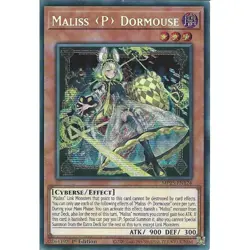 Yu-Gi-Oh Maliss P Dormouse MP25-EN124 Prismatic Secret Rare 1st Edition - Image 1