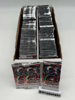 Lot of (206) Yu-Gi-Oh! TCG 1st Edition Burst Protocol Booster Packs SEALED EN - Image 1