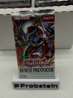Lot of (206) Yu-Gi-Oh! TCG 1st Edition Burst Protocol Booster Packs SEALED EN - Image 2