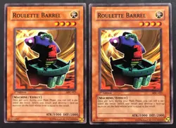 YUGIOH 2x Roulette Barrel Magicians Force MFC-025 1st Edition Common MP - Image 1