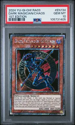 2024 YU-GI-OH! RA03-QUARTER CENTURY BONANZA 1ST ED DARK MAGICIAN OF CHAOS PSA 10 - Image 1