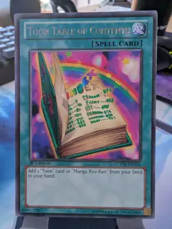 YuGiOh! Toon Table of Contents LCYW-EN116 Rare 1st Ed - Image 1