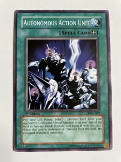 Yu-gi-oh Magicians Force: MFC-032 Autonomous Action Unit 1st Edition Near Mint - Image 1