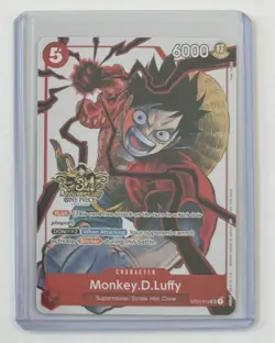 One Piece TCG Monkey D. Luffy 3rd Anniversary Promo Alt Art ST01-012 NM - Image 3