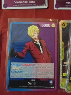One Piece TCG Purple/Blue Sanji Custom Deck Ready to Play Vinsmoke Family - Image 1
